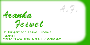 aranka feiwel business card